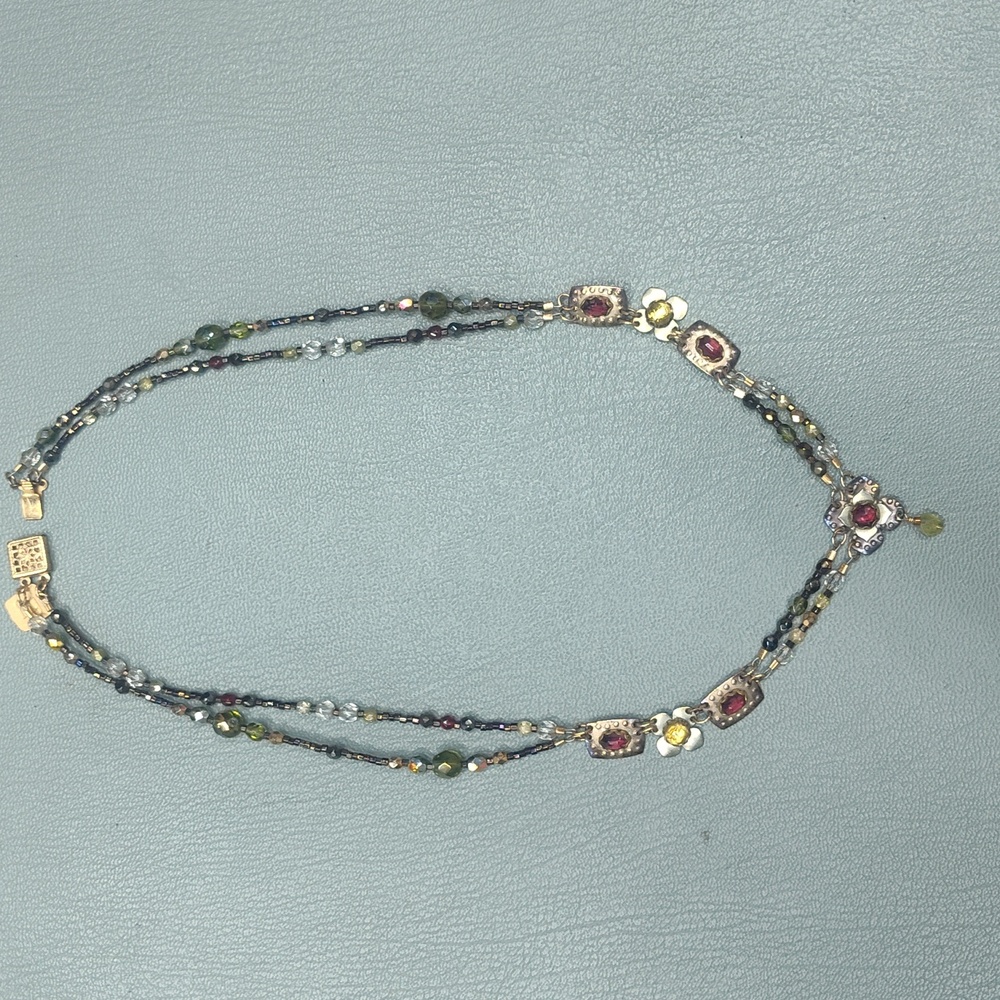 Holly &Yashi Elegant Multicolor Beaded Necklace 16"